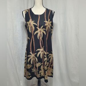 Peppermint Bay sleeveless A-line shift dress, keyhole close, size M